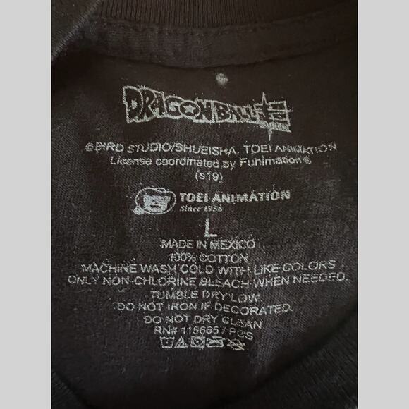 Dragon Ball Z Movie Men's Large Goku Ramen Bowl T-Shirt Anime Black - Picture 4 of 6